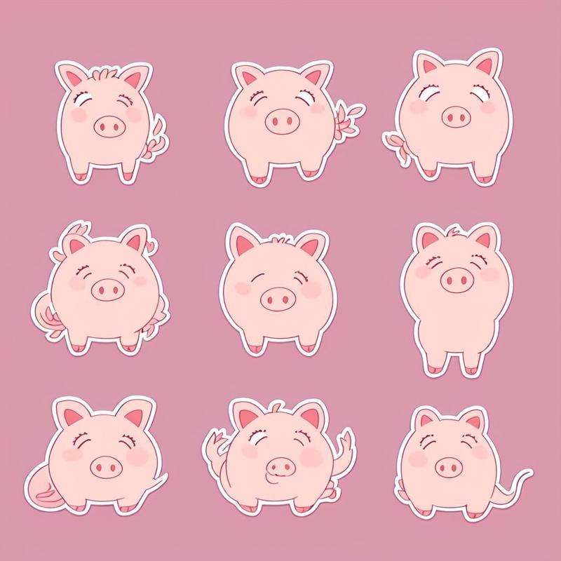 00077-20230621143733-7777-Cute pink piggy stickers  , Very detailed, clean, high quality, sharp image.jpg